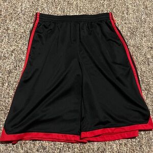 Adidas Black and Red Basketball Shorts